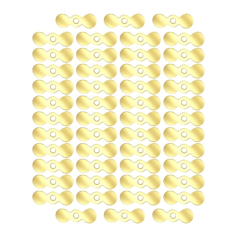 

50Pcs Fishing Propellers Slices Lures Replacement Fly Propeller Topwater Fishing Lures Baits Fishing Propellers Sequins S золотистый