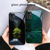 Forest Stream Pattern For Redmi Note 14 Pro+ 13 Pro 8 9 9S 12S 10 Pro 11 12 13C 14C A3 12 13 K60 Ultra Black Glass Phone Case