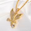 Eagle Hip Hop Men's Necklace Micro Zircon Pendant Jewelry