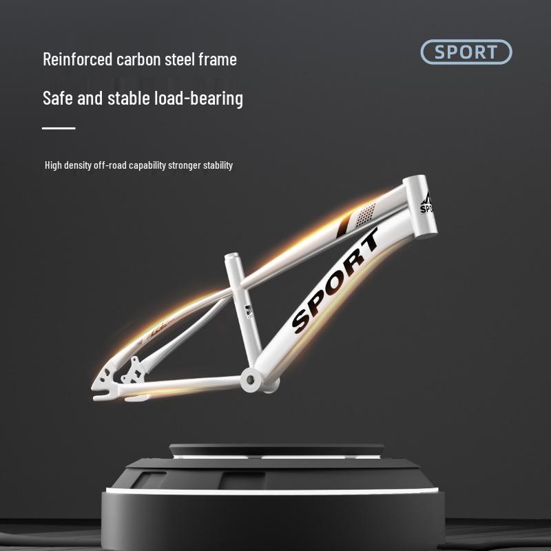 Kids' Mountain Bike: Dual-Speed, Double Disc Brake with Shock Absorption