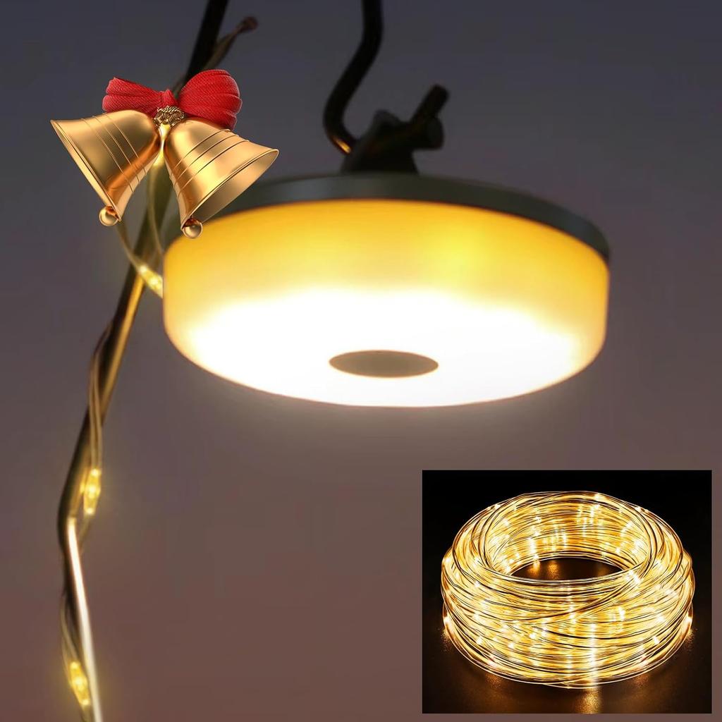 Camping String Lights Type-C Charging Waterproof Lamp Portable for Outdoor Camping Awning Tent Garden Party Yard Festival Decor