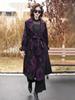 Women's Plus Size Hepburn Style Long Trench Coat - Autumn/Winter Knee-Length Cardigan with Waist-Cinching Belt