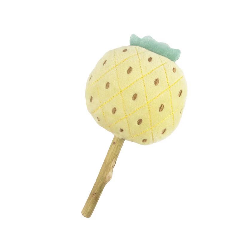 Pineapple Linen Fish Cat Toy