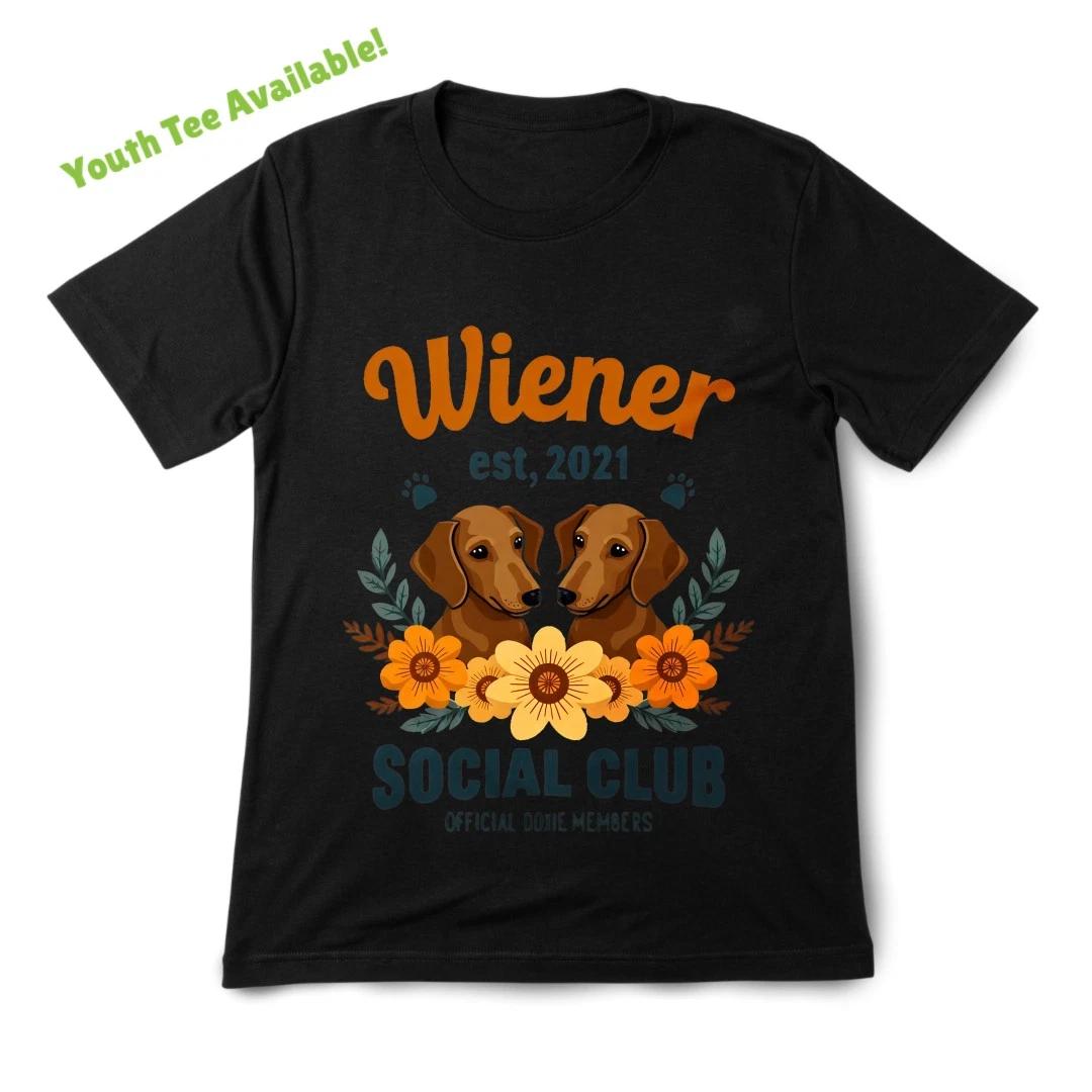 

Kids &Youth Wiener Dog Print Casual Wear T-Shirt|Cartoon Trendy Crew Neck Tee 150
