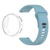 Smooth Silicone Watch Band & TPU Full Cover Soft Case for Amazfit Active Max Secure Buckle Sport Strap Set