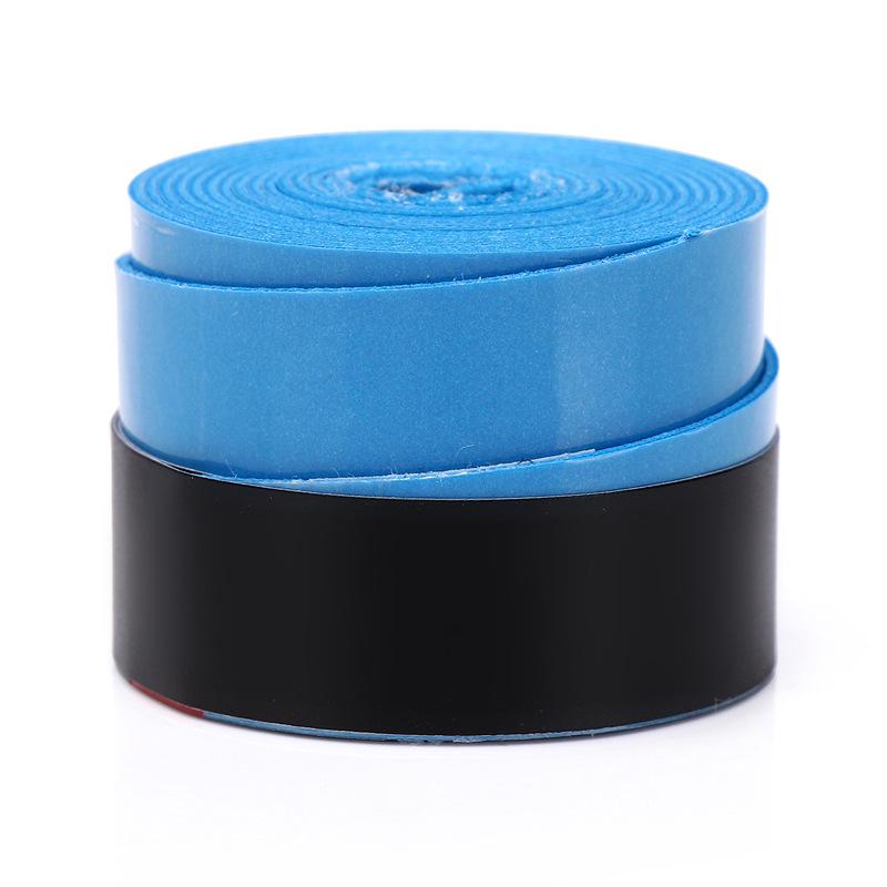 Elastic Perforated PU Leather Overgrip for Badminton, Tennis & Table Tennis Rackets, Fishing Rods with Ribbed Sweatband