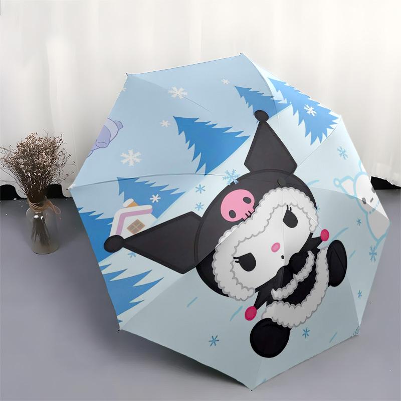 1 Stück Winterwunderland-Regenschirm mit Kunststoffgriff, Geeignet für alle Jahreszeiten Outdoor YUSAN374