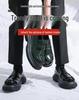 Men's Spring/Autumn 2025 Chunky Thick Sole Leather Loafers - Formal Big Head Style