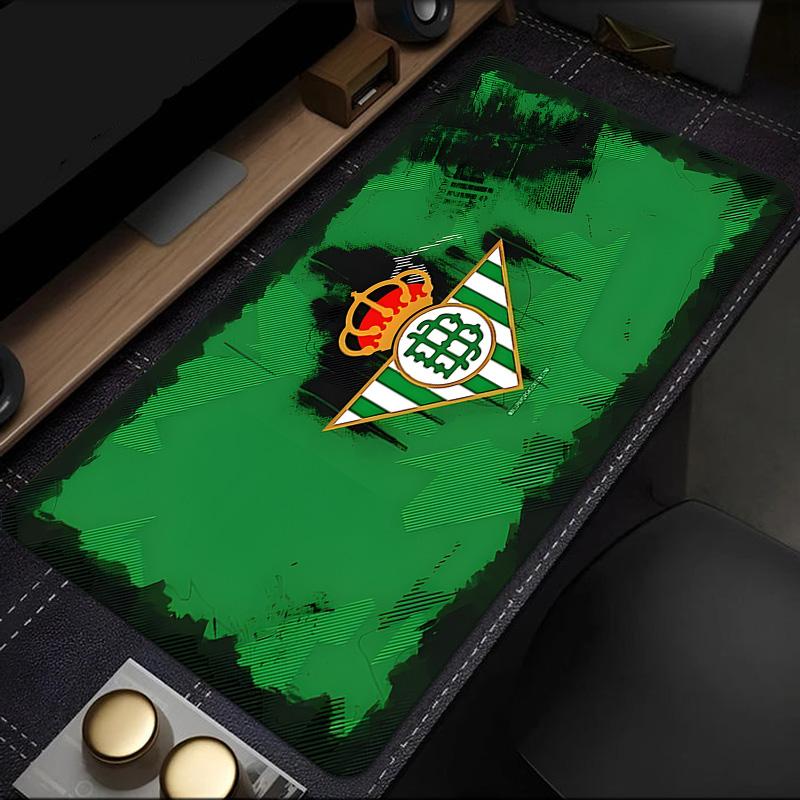 Real Betis Crest Artwork Mouse Pad, Rubber Base, Mouse Pad for Gamers and Office Use, Gaming Desk , Easy To Clean Mat Christmas fan gifts
