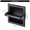 Contemporary Sturdy Stainless Steel Toilet Roll Holders Recessed Designs Portable Accessory for Elegant Bathroom