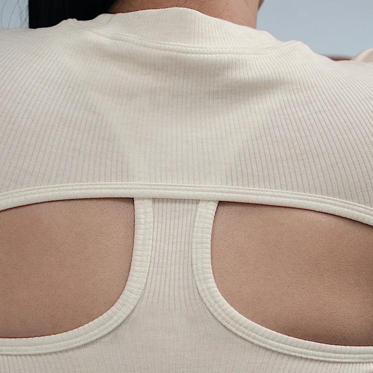 New Nike Clothing T Shirts Women's Beige HF5418-133