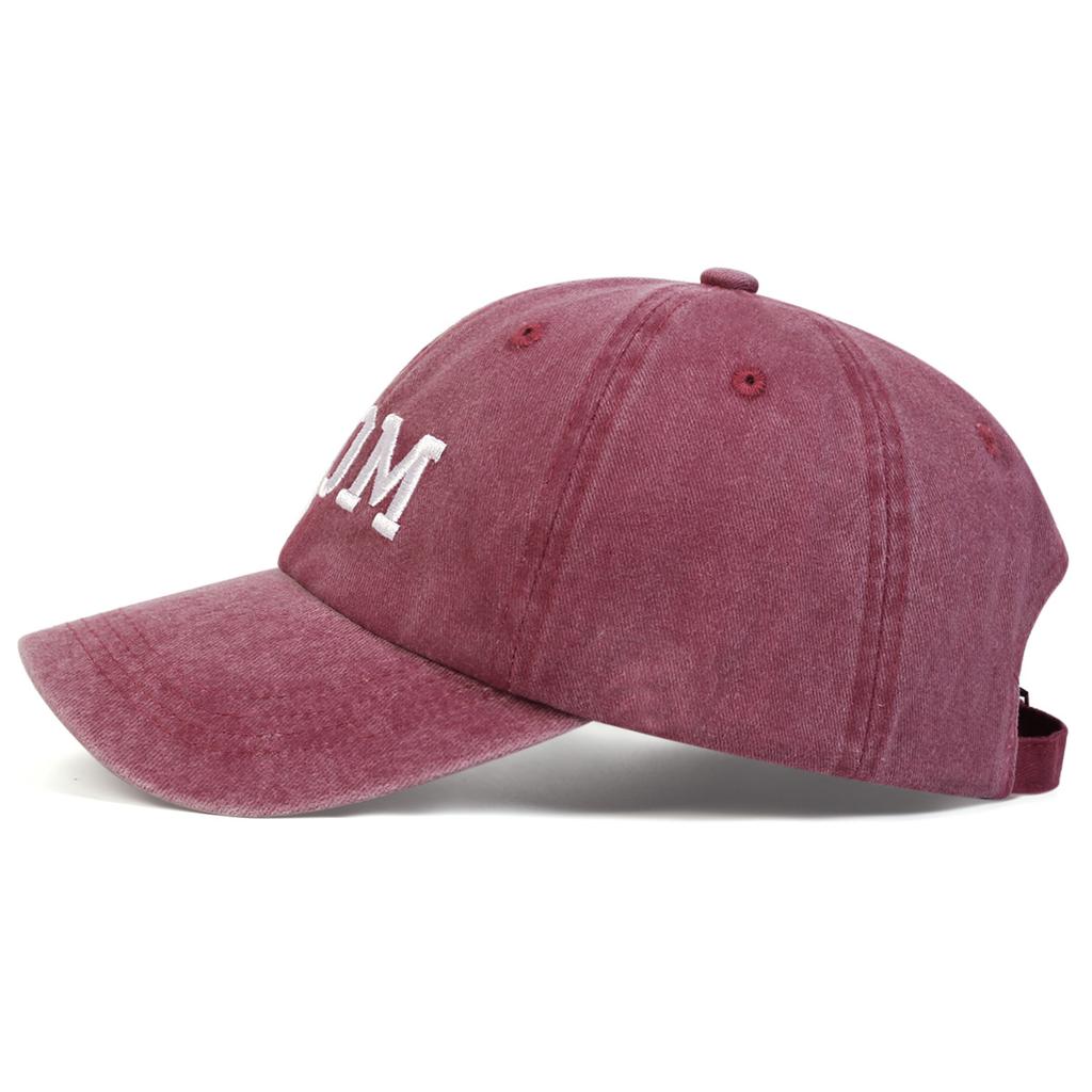 PAPPA MAMMA Brodert Baseballcaps Retro Sport Casual Andenekkhatt Solhatt