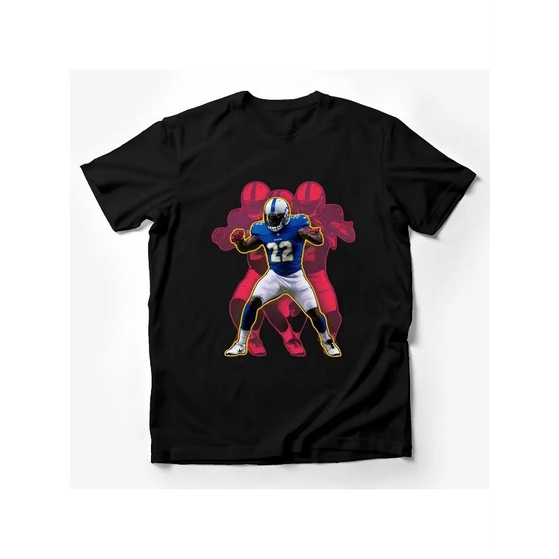 European Size Sports Football Players Graphic T-Shirts, Ambitious Sports Design Shirts, Casual Fan Clothing, Men's Football T-Shirts