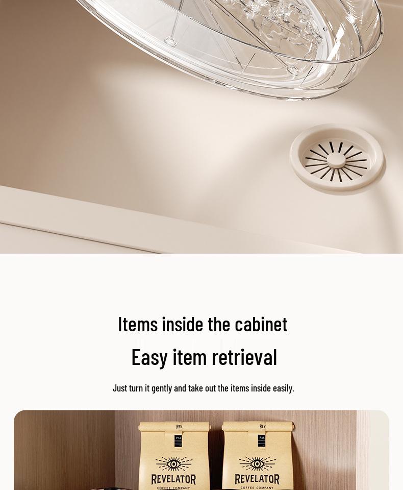 2025 Rotating Kitchen Seasoning Rack: Multi-functional Storage for Oil, Salt, Soy Sauce, Vinegar, and Seasonings