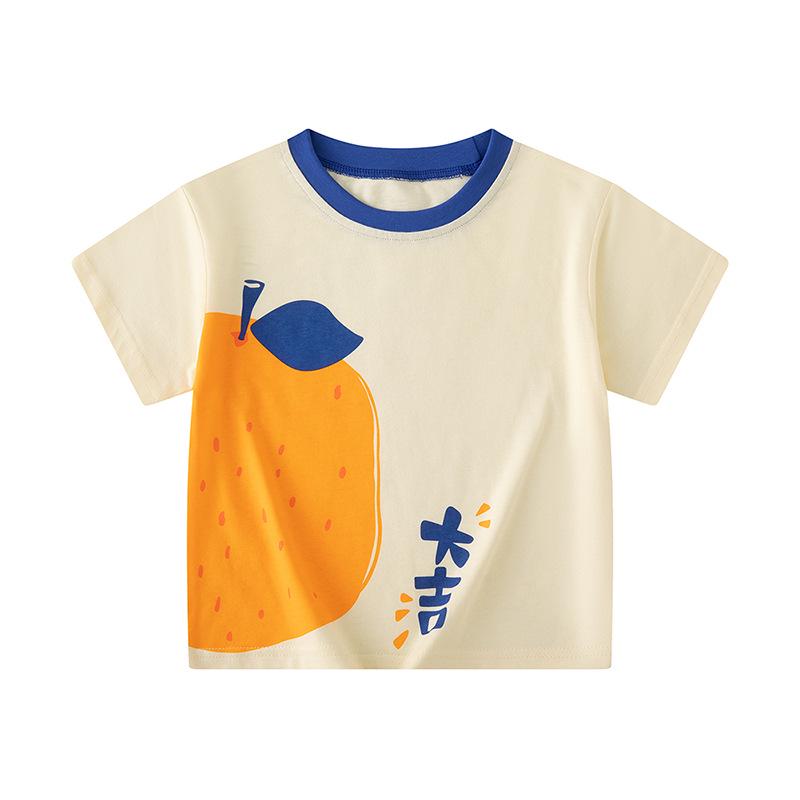 Summer New Korean Style Baby Boy T-Shirt - Trendy Short Sleeve Children s Clothing 140 cm