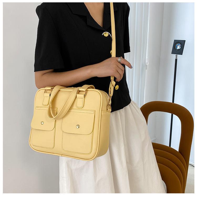 Large Capacity Women's Bag New Trendy Fashionable Style Handheld One Shoulder Commuter Bag Collent Student Classroom Bags