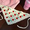Headwear Triangle Headband Strawberry Cherry Cherry Triangle Hair Scarf Sweet Hair Scarf  Spring