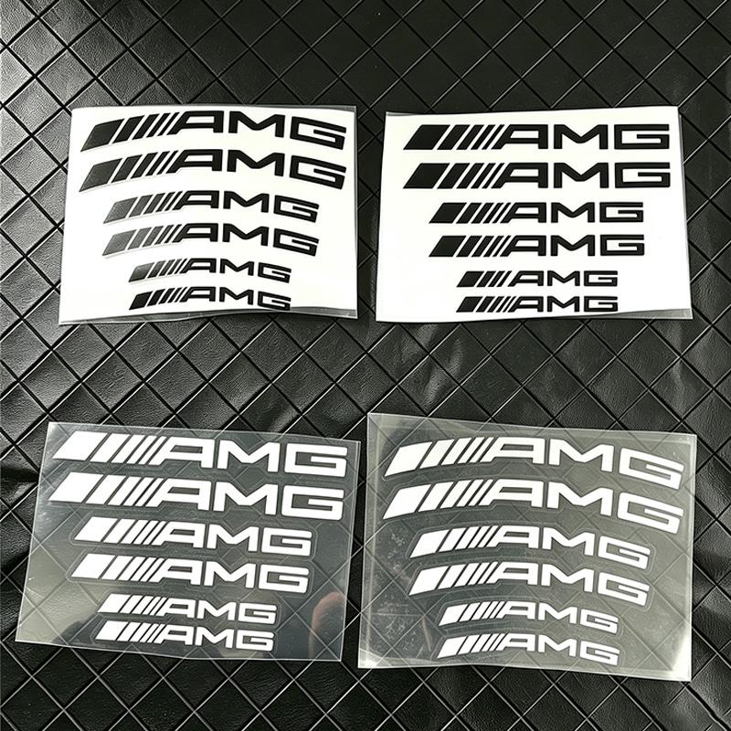 Adesivi Pinza Freno Ruota Auto Impermeabili Riflettenti Emblema Decorazione Decalcomania Per Mercedes Benz AMG W205 W203 GLC GLA W211 W220 GX2