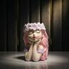 Desktop Storage Girl Shape Planter Decoration Fairy Flowerpot Sweet Flower Container  Table