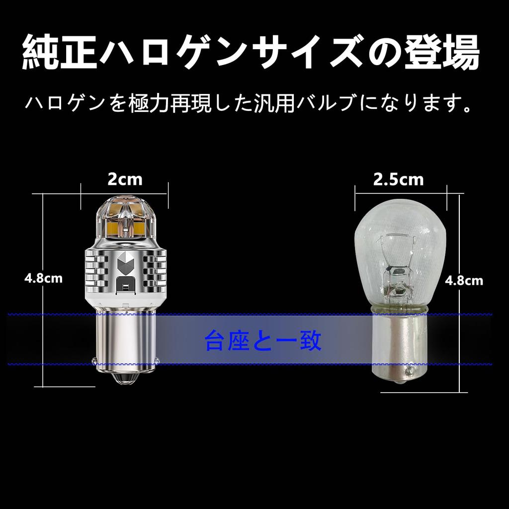 CIWENDAN S25 Single LED Back Lamp, Explosive Light, High Brightness,