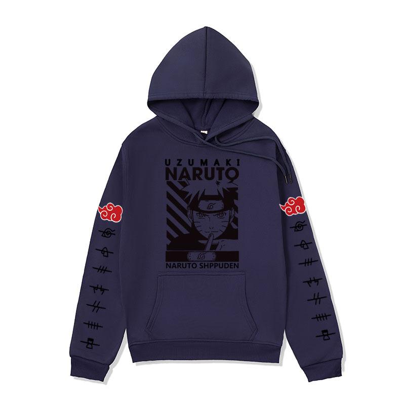 Men's clothing, cartoon sweater, Naruto series hoodie, coat men