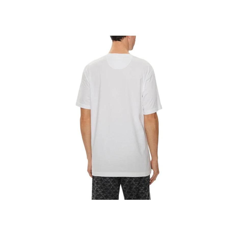 Adidas Tricou Trefoil Essentials Alb Bărbați Streetwear IZ2098