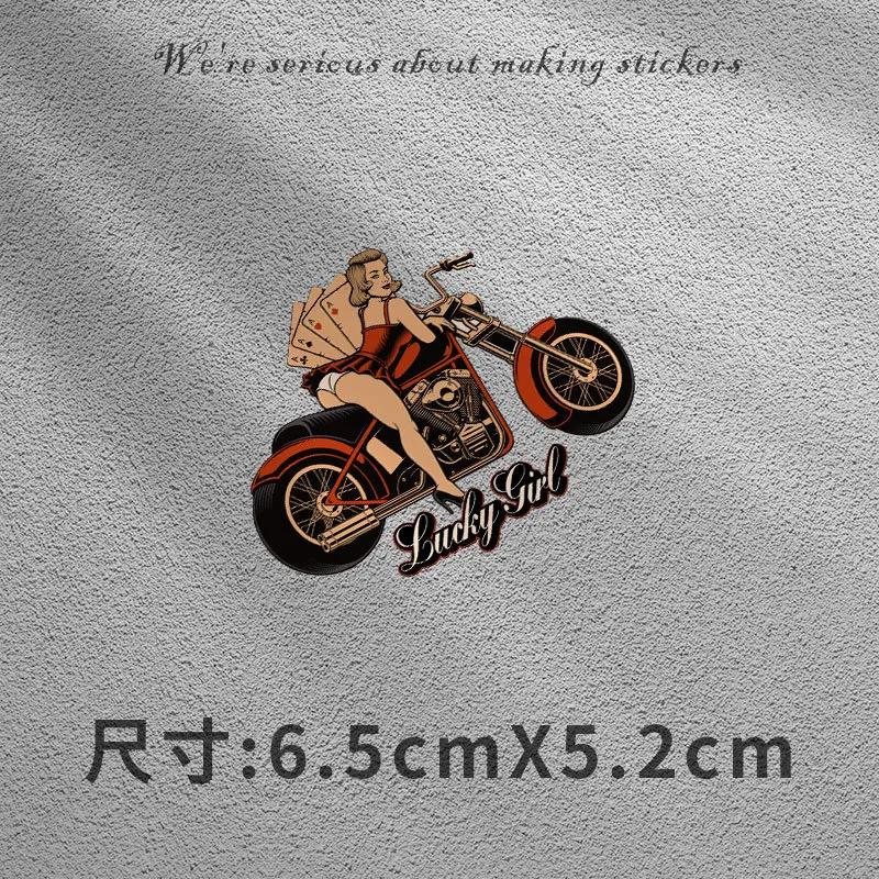 Retro fashion Retro Fuel Tank Stickers Motorcycle Electric Car Body Stickers Motorcycle Helmet Personalized Creative Stickers