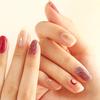 Glam Shell&Glitter Nail Stickers 24pcs | Self-Adhesive Strips, Bold Chic Mix, Quick 5-Min Manicure