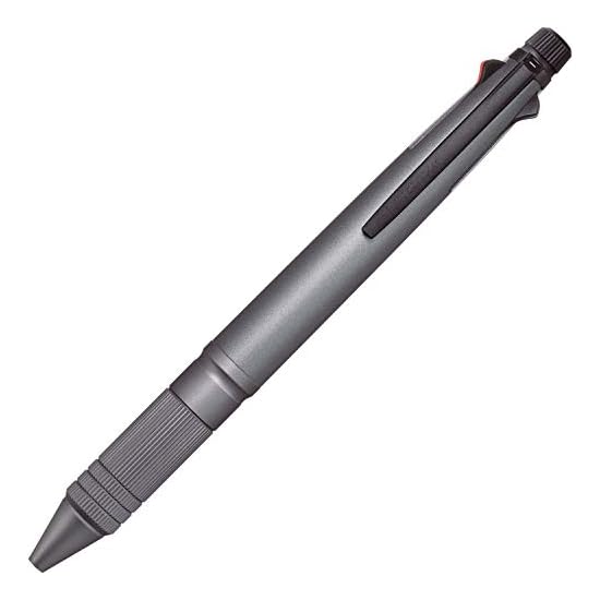uni-ball Jetstream 4&1 Metal Edition Multi-Function Pen, 0.5mm, Gun Metallic, Smooth Writing, MSXE52