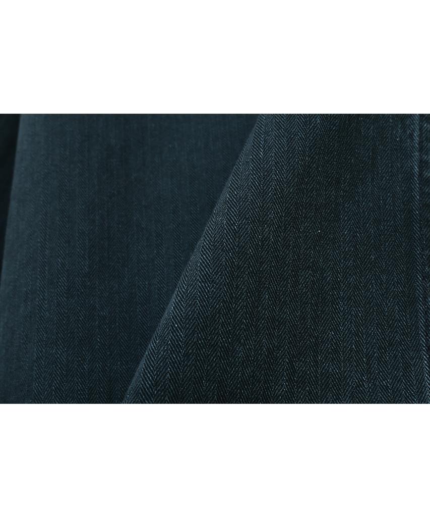 BASEMOMENT Herringbone Washed French Work Jacket Washed Navy