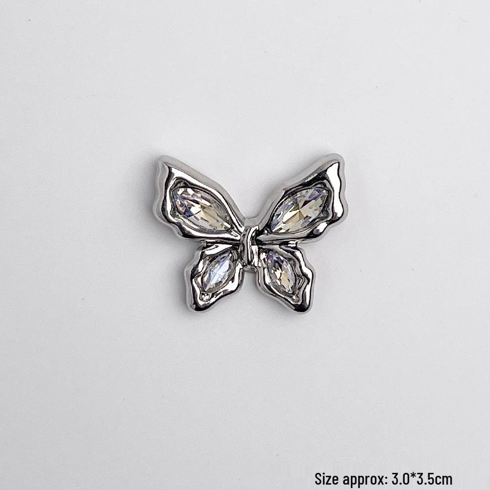 Decor Floare Sabot Aliaj Retro Stras - Catarame DIY High-End