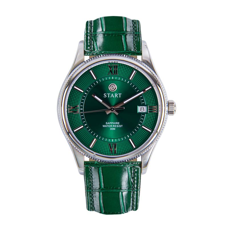 

СТАРТ-Модные мужские часы Швейцарский импортный механизм Кварцевые мужские часы со светящимся римским циферблатом и функцией даты серебряный