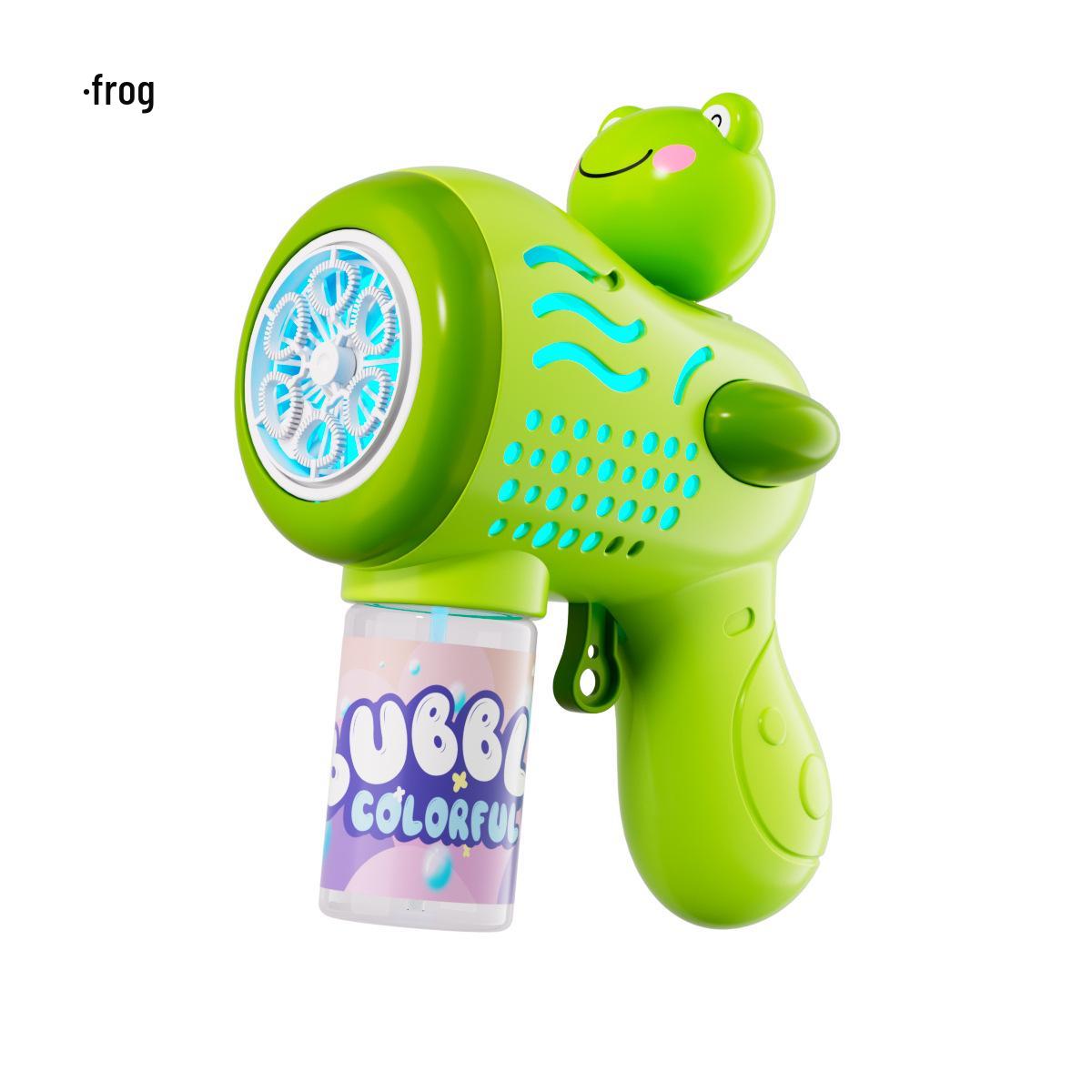 

Электрический Гатлинг-пузырьковый пистолет: Автоматическая машина для выдувания пузырей с 6 отверстиями, игрушка для детей