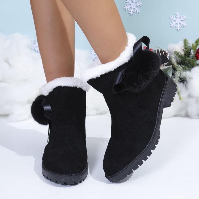 Fashion Women Snow Boots Winter New Thick Plush Non-slip Boots Women Fashion Warm Fur Shoes for Women Outdoor Casual Comfortable Shoes