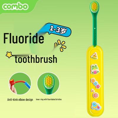 COMBO Escova de Dentes Manual com Cerdas Macias para Crianças Plugue CN (adaptador incluso)