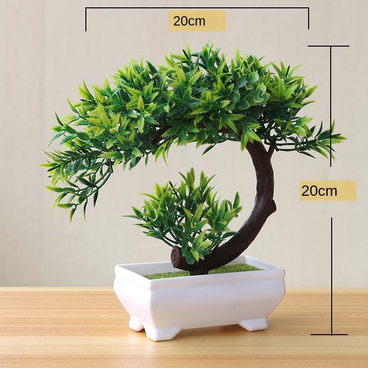Artificial Plants DIY Simple Bonsai Small Tree Fake Plants Fake Flowers Potted Ornaments Bathroom Home Decor Hotel Garden Decor