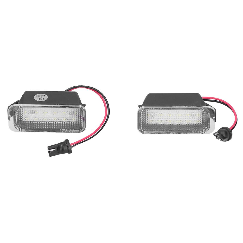 Pair Car License Plate Light LED 12V 3W Plastic Plug and Play Fit for Ford Focus MK2 DA3 5D