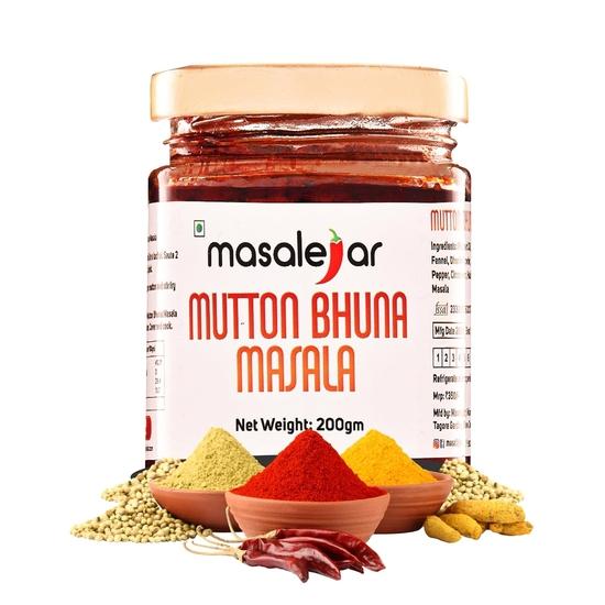 

Masalejar Mutton Bhuna Masala Paste 200g, Ready to Cook Spice Mix for Mutton Masala, Chicken Masala, Meat Masala, Fish Curry Masala 200GM