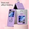Ring Frosting Phone Case for Samsung Galaxy Z Flip 6 5 Flip6 Flip5 ZFlip5 5G Shockproof Fall Prevention Protective Cover
