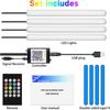 Car Led Light Interior Under Dash Foot Well Light RGB, 29 Modes Static/Gradient/Strobe, Music Sync, With Controller App Timer, USB 5V, Ide Car