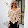Faux Fur Warm Cheongsam Shawl Widened Pashmina Wraps Fashion Luxury Shawls  Daily