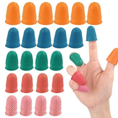Heat-Resistant Anti-Fingerprint Static Rubber Finger Cots for Money Counting and Page Turning