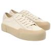 Zara Round Toe Lace-Up Low-Top Sneakers Women Sneakers Light-Beige 5411610002