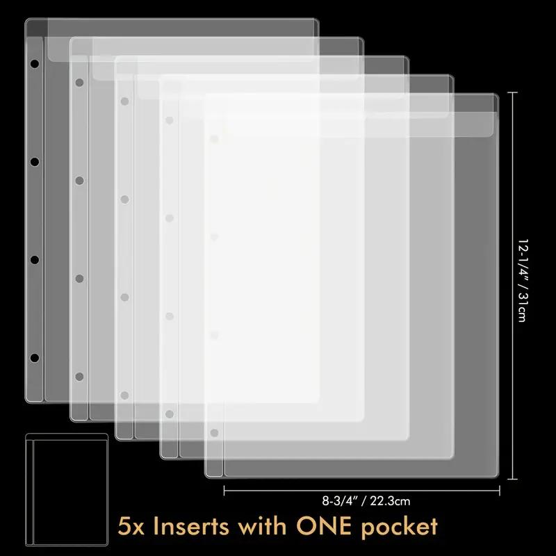 

Папка для хранения штампов и вырубок формата А4, Книга-альбом с вкладышами с одним/ двумя/ тремя/ четырьмя карманами для скрапбукинга и рукоделия
