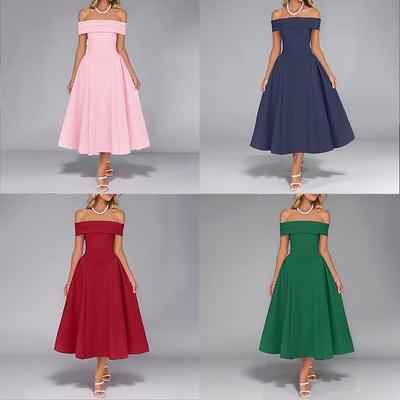 2026 Spring Women's Elegant Solid Color French Dress