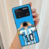 Phone Case for Poco X7 C71 X4 Pro M5s M7 M3 M4 Pro C40 C50 X3 NFC F3 F7 C75 X5 C51 C61 Soft Cover Football Star Numbers