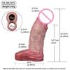 ORALSX Kleine Größe Penisverlängerer 5 Zoll Gliedmanschette Wiederverwendbare Kondom Hohl Dildo Silikon Penisverlängerer für Männer Kleiner Penis