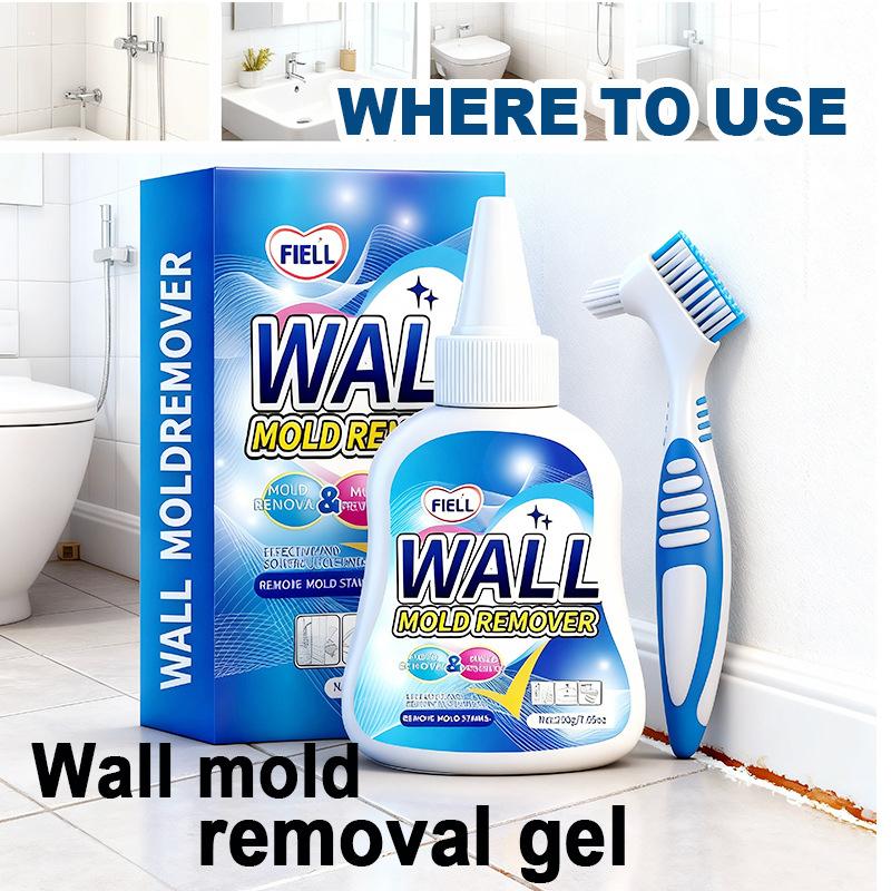 Kitchen Bathroom Stain Remover and Mold Remover Gel Strong Mildew Cleaner  Lasting Protection Anti Mold Cleaning Solution