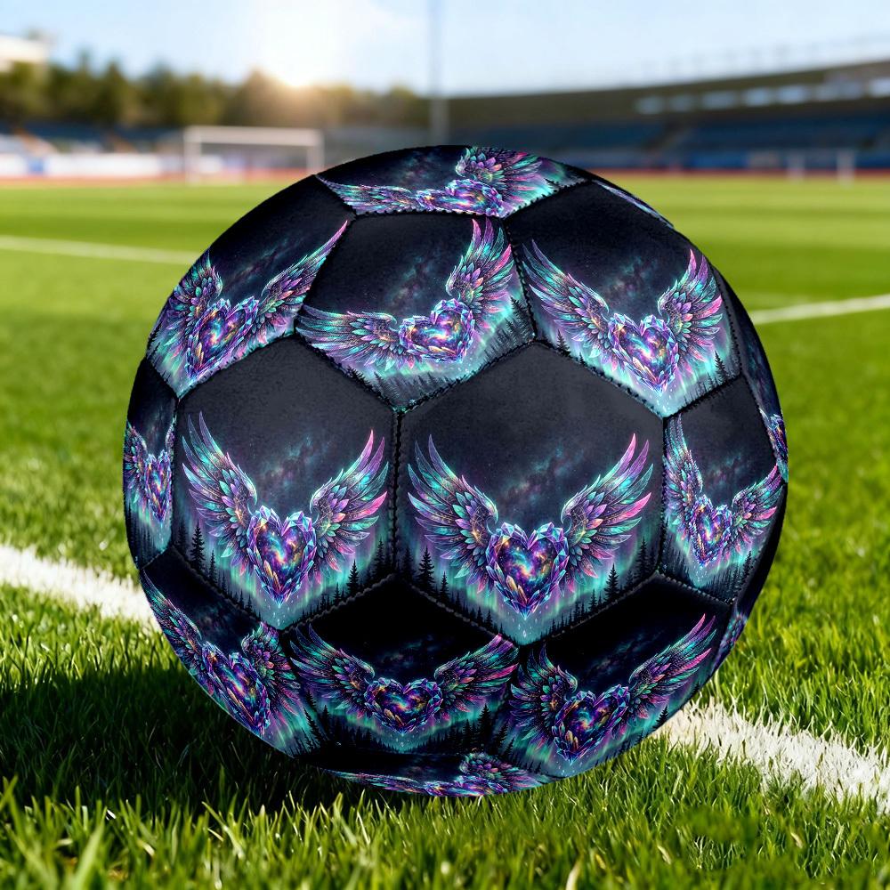 1pc Heart Wings Size 5 Soccer Ball Professional Lightweight Durable Match Training Football Indoor &Outdoor Sports BallTraining Ball Y16