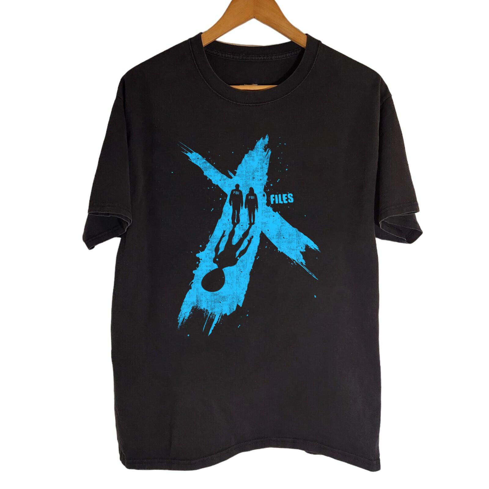 hot! The X-files Band Black Cotton T-Shirt Full size S-5XL BS958 S